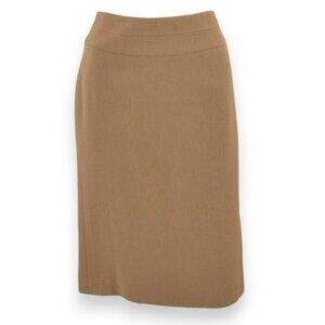 Carlisle Camel Taupe-Olive Brown Office Classic Neutral Dress Work Skirt L 10